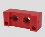Red plastic ABS parts