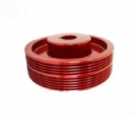 Red anodized machining parts
